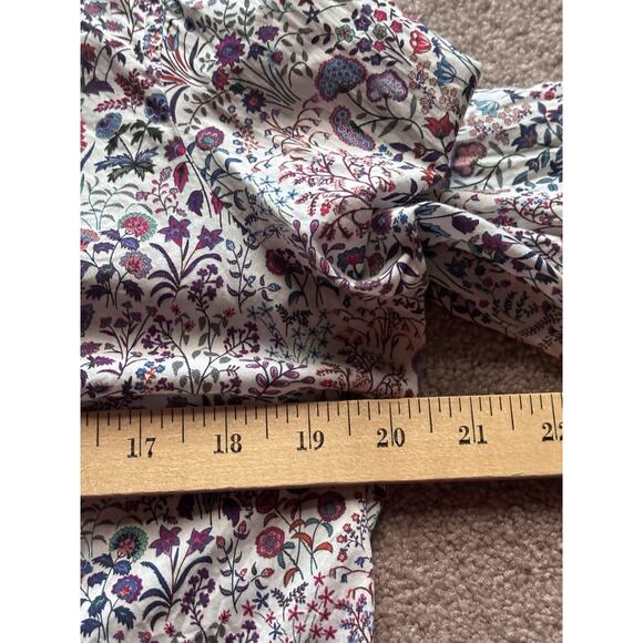 J.Crew X Liberty Fabrics 12 White Floral Shepherdly Song Slim Perfect Shirt - Picture 6 of 9